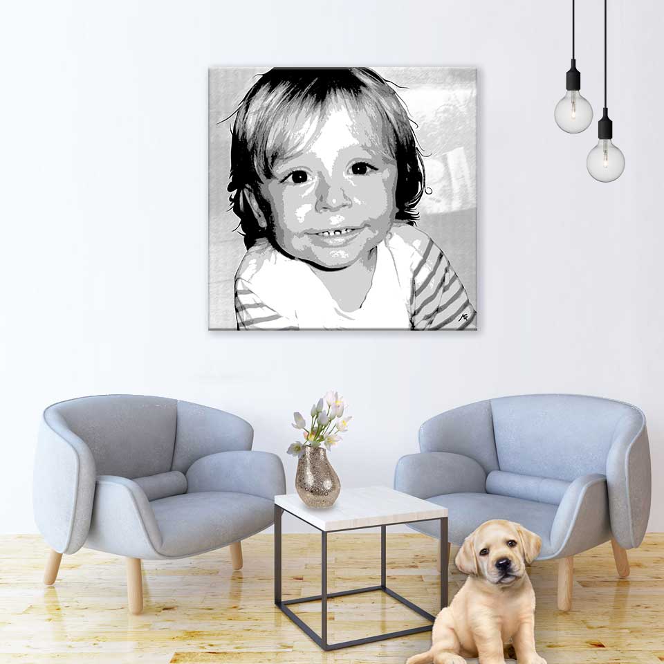 Solo enfant monochrome