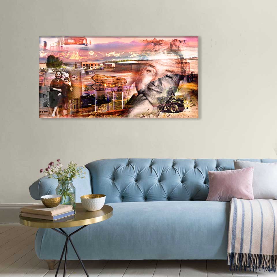 Cadeau d'anniversaire, la fresque d'une vie en déco